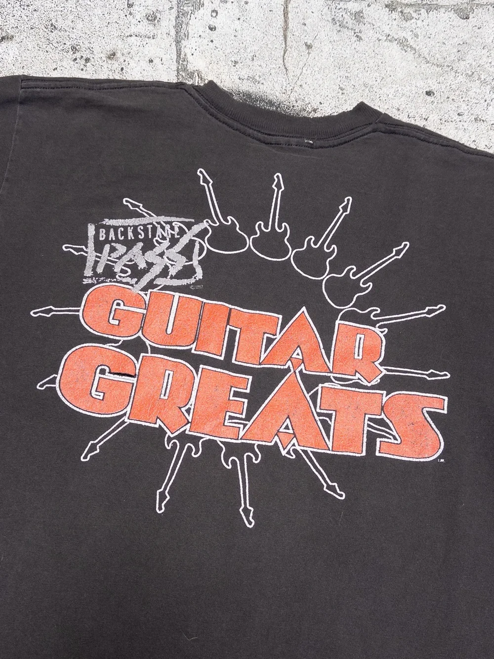 Vtg 80s Jimi Hendrix Backstage Pass T-Shirt, Single Stitch, Sz S, Thrashed - Picture 14 of 14